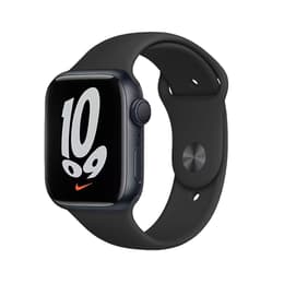 Apple Watch (Series 7) 2021 GPS 41 mm - Aluminium Noir - Bracelet sport Noir