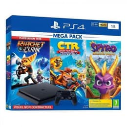 PlayStation 4 Slim 1000Go - + Crash Team Racing + Spyro Reignited Trilogy + Ratchet & Clank