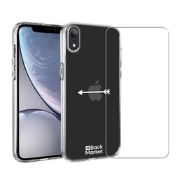 Coque Back Market iPhone XR et écran de protection - Plastique 60% recyclé - Transparent