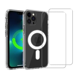 Coque iPhone 12 Pro Max et 2 écrans de protection - TPU - Transparent