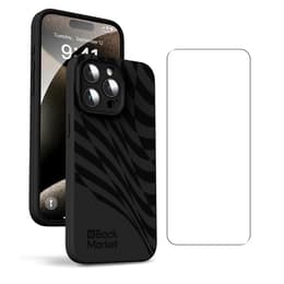 Coque Back Market iPhone 15 Pro Max et écran de protection - Plastique recyclé - Noir