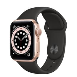 Apple Watch Series 5 (2019) GPS + Cellular 40 mm - Aluminium Or - Bracelet sport Noir