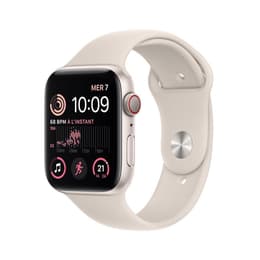 Acheter un modèle Apple Watch SE GPS, Boîtier en aluminium lumière  stellaire de 40 mm, Bracelet Boucle unique tressée beige - Taille 1 - Apple  (FR)
