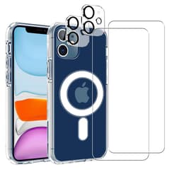 Coque iPhone 12 Mini et 2 écrans de protection - TPU - Transparent