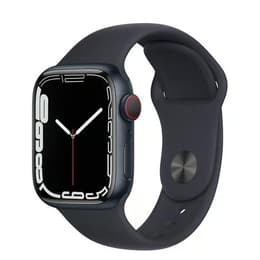 Apple Watch Series 7 (2021) GPS + Cellular 45 mm - Aluminium Minuit - Bracelet sport Midnight