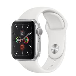 Apple Watch Series 5 (2019) GPS 44 mm - Aluminium Argent - Bracelet sport Blanc