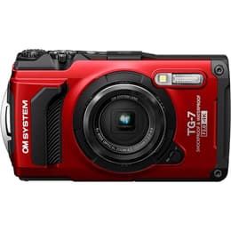 Compact TG-7 - Rouge + OM SYSTEM LENS 4x WIDE OPTICAL ZOOM f/2.3