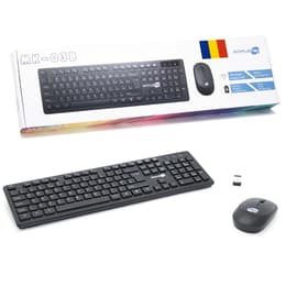 Clavier Simpletek QWERTZ Sans-fil M&K RUMENO Kit Mouse and Keyboard