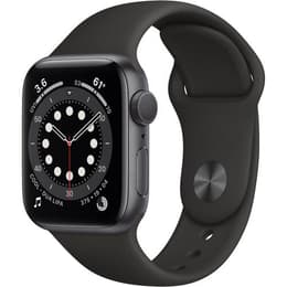 Apple Watch Series 6 (2020) GPS 44 mm - Aluminium Gris sidéral - Bracelet sport Noir