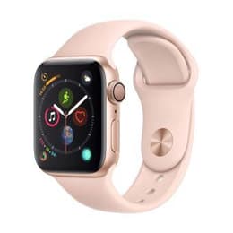 Apple Watch Series 4 (2018) GPS + Cellular 40 mm - Aluminium Or - Bracelet sport Rose